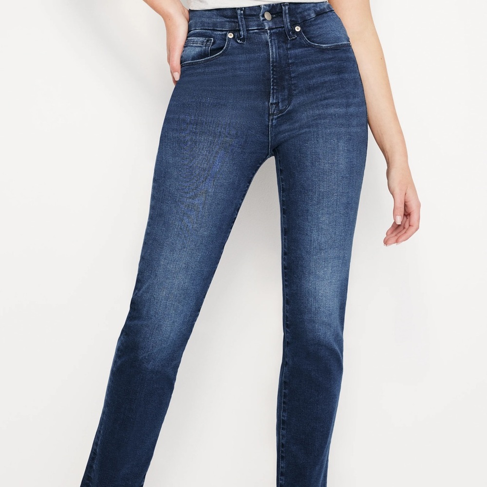 Good American Always Fits Good Classic Slim Jeans Indigo Size 6-12